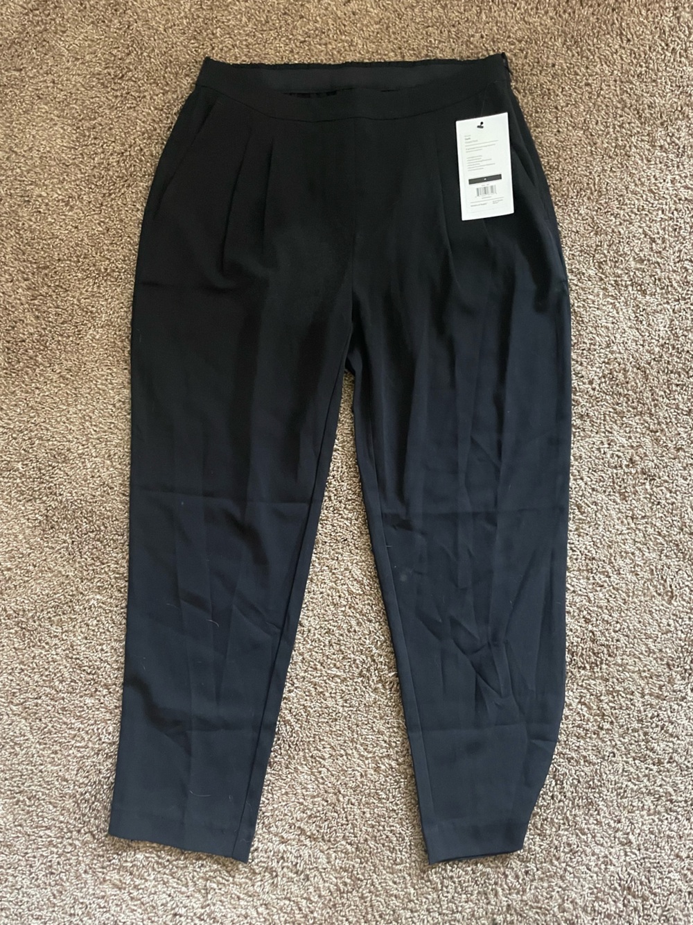 Ministry of Supply Womens Swift Drape Pant Black 10 NWT